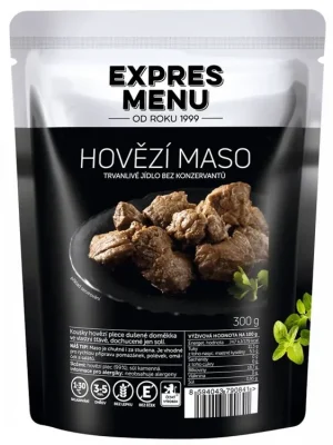 Expres Menu Hovězí maso - bezlepkové jídlo Časově Omezené