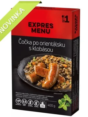 Expres Menu Čočka po orientálsku s klobásou Poslední Šance