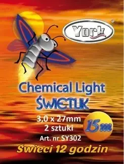 York Chemické světlo 3 x 27 mm 2 ks Autentický
