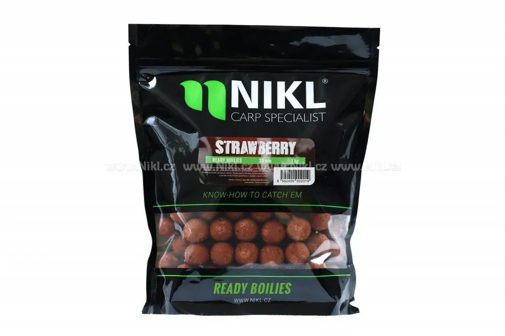 Karel Nikl Ready boilie Strawberry 24mm, 3kg Víkendová Akce