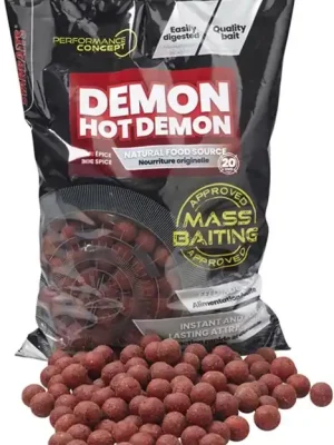 Akční Cena STARBAITS Mass Baiting Boilies Hot Demon 3kg 14mm