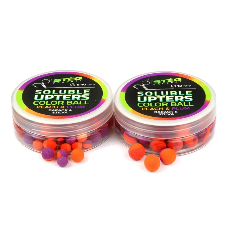 Stég SOLUBLE UPTERS COLOR BALL 8-10MM - Peach Plum Novinka