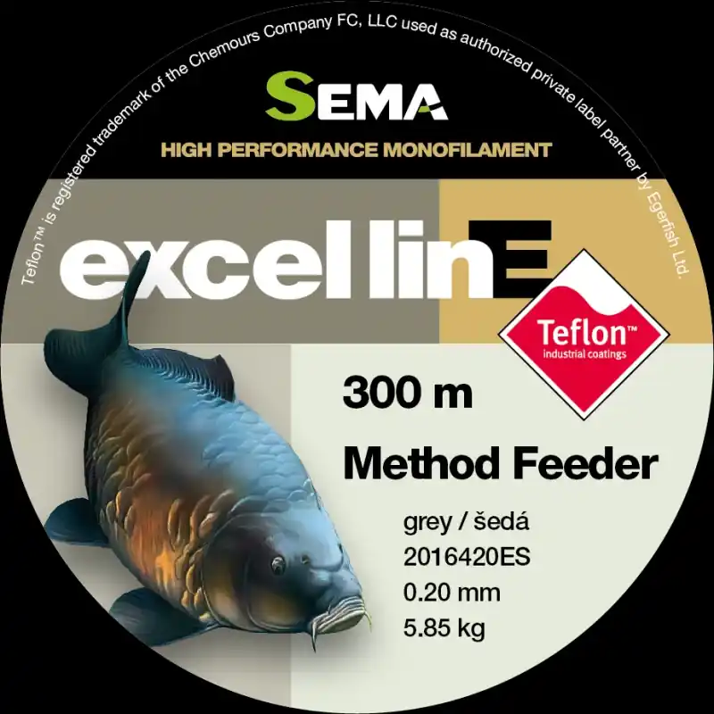 Sema Vlasec Excel Line Method Feeder 300m/0,18mm - 4,90kg - šedá Koupit Online