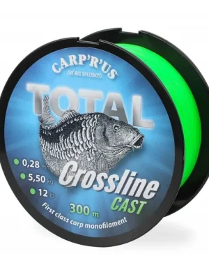 Carp ´R´ Us Vlasec Total Crossline Cast – Green 0,25mm; 500m; 4,5kg / 10lb Nakupujte Hned