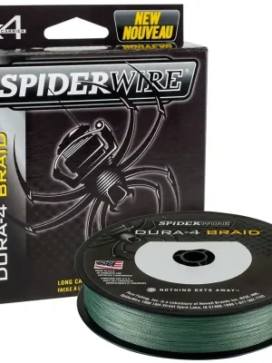 Expresní Doručení Spiderwire Pletená šňůra DURA4 150M 0.10MM/9.1KG-20LB Moss Green