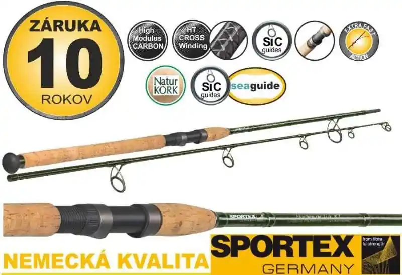 Rychlé Dodání Sportex Rybářský prut Huchen De Lux XT 270cm / 150g 2-díl