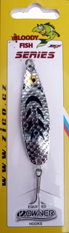 Hit Sezóny Zico Třpytka Bloody fish 60 mm 12g - stříbrná