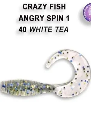 Crazy Fish Angry spin 2,5cm barva 40 white tea Pouze Dnes