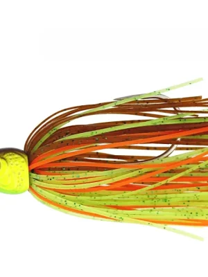 Akce Westin Nástraha BLADEBITE V2 TUNGSTEN BLADED JIG 9G SINKING - BROWN CHARTREUSE
