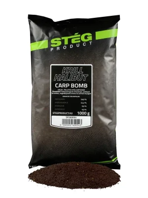 Stég Krmítková směs CARP BOMB 1 kg Krill halibut Výprodej