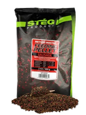 Autentický Stég Feeding pellet 2mm 800g - Sausage