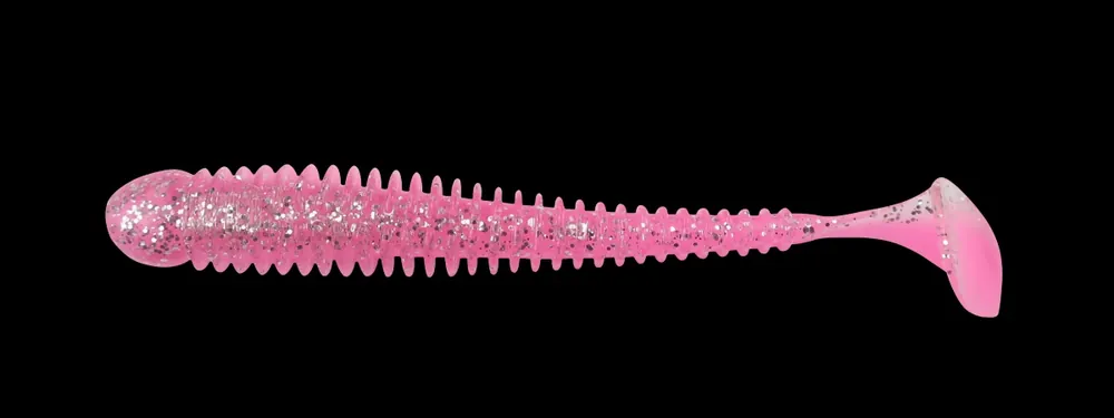 Relax Gumová nástraha Texas 10cm - Barva L310 CLEAR-SILVER GLITTER-BUBBLEGUM Nejprodávanější