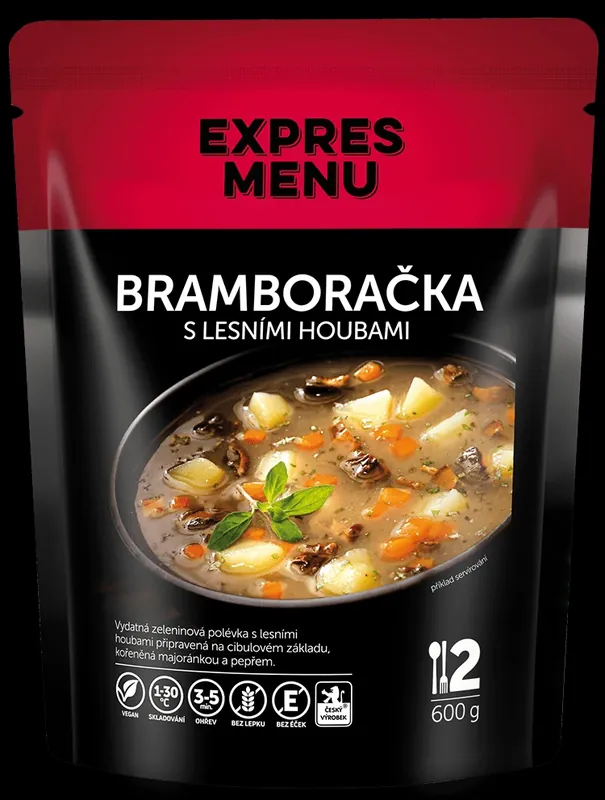 Ověřený Expres Menu Bramboračka s lesními houbami