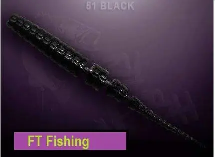 Crazy Fish Gumová nástraha Polaris 4,5cm barva 51 black - 8ks Tovární Cena