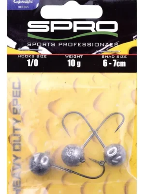 SPRO Jig Head Round HD 90 vel.4/0 5g - 3ks Sezónní Sleva