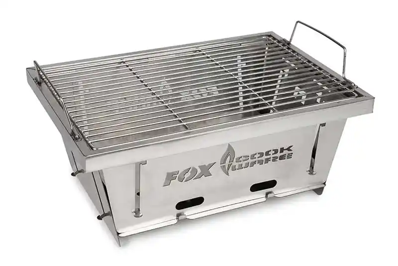Omezená Nabídka Fox International Skládací cestovní Grill Cookware Foldable BBQ - Nerez