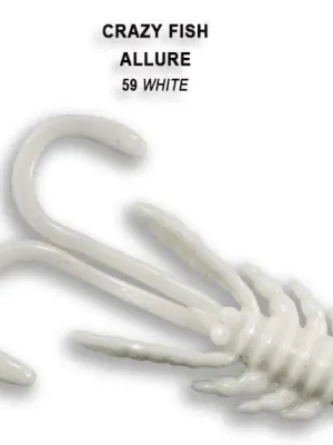 Vrácení Zdarma Crazy Fish Gumová nástraha Allure 4cm barva 59 white balení 8 kusů