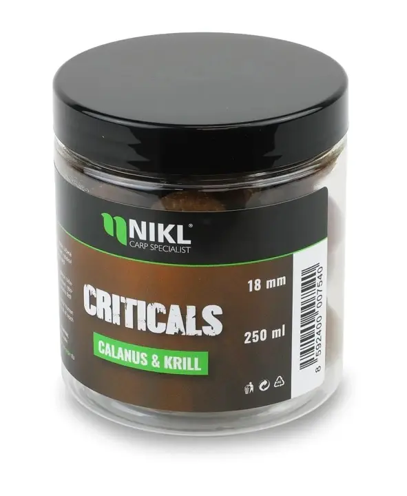 Karel Nikl Criticals boilie Calanus & Krill 250 ml - 18 mm Ověřený