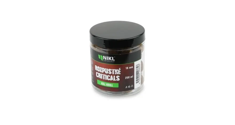 Objednat Nyní Karel Nikl Rozpustné Criticals Boilie Kill Krill 250 ml - 18 mm