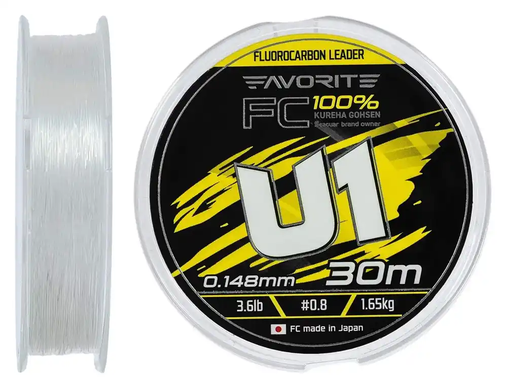 Víkendová Akce Favorite Fluorocarbon U1 FC #24/0,81mm 67,2lb 39,57kg 20m