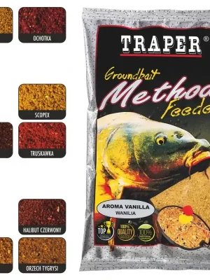 Zlevněný Traper Groundbait Method Feeder 750g Jahoda
