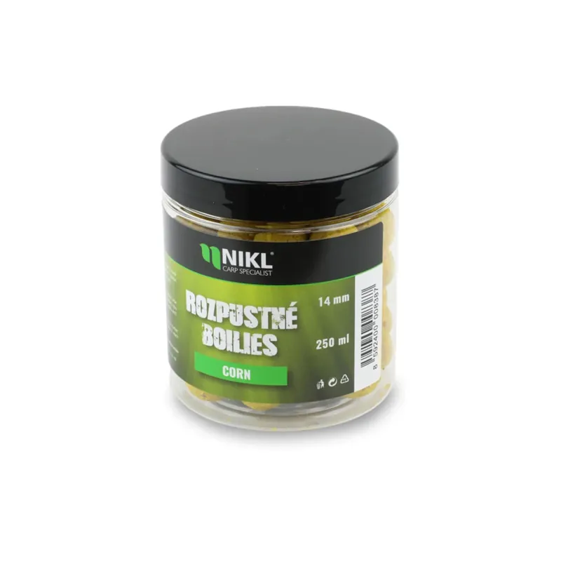 Originální Karel Nikl Rozpustné boilies Corn 250ml - 14mm, 250ml