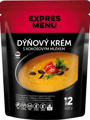 Expres Menu Dýňový krém s kokosovým mlékem 600g (2porce) Nakupujte Hned