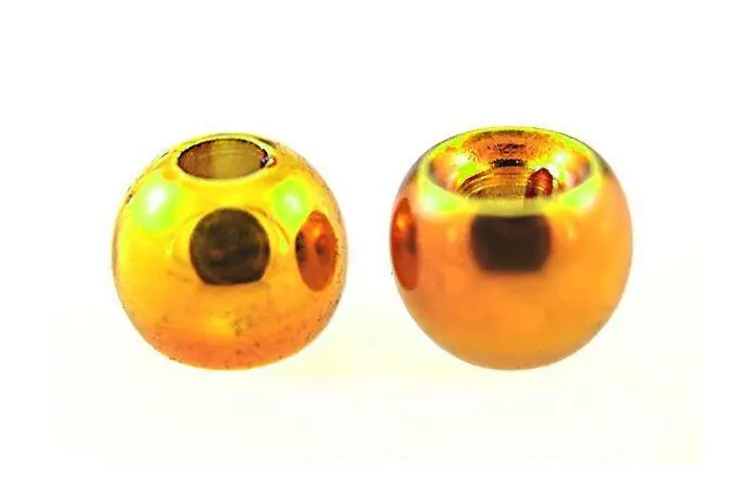 Kulička kovová Bead Head metalizovaná 20ks žlutá - 2,7mm Novinka