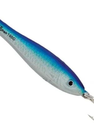 Časově Omezené Pilker Ice Fish 3D s fólií - modrý 60g
