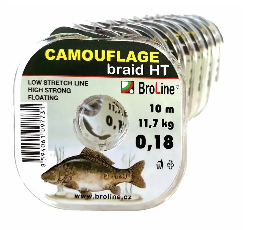 Pletenka Broline Camouflage 10m - 7,20kg - 0,12mm Bezpečná Platba