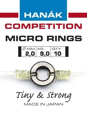 Muškařské mikrokroužky Hanák - Microrings (10ks) - 2,5mm Top Prodej
