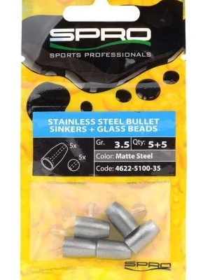 Zátěže Spro Stainless Steel Bullet Sinkers 4ks 7,2g Must-Have