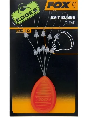 Zarážky FOX Edges Bait Bungs Clear 10ks Finální Výprodej