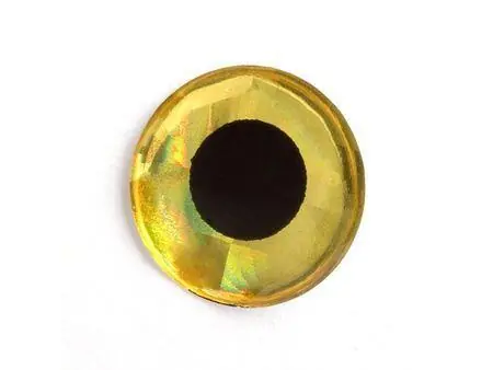 Holografické oči 3D 20ks Zlatá - 2,5mm Expresní Doručení
