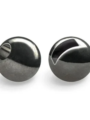 Bezpečná Platba Kulička wolframová hladká s drážkou 10ks Černý nikl - 2,8mm