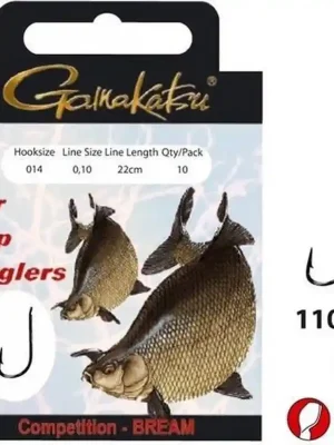 Expresní Doručení GAMAKATSU - Navázané háčky 1100B vel. háčku 20, vel. silonu 0,08mm/22cm délka