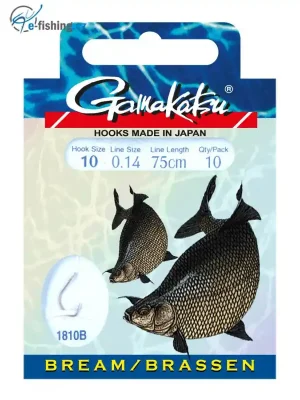 GAMAKATSU - Navázané háčky 1810B vel. háčku 14, vel. silonu 0,12mm/75cm délka Tovární Cena
