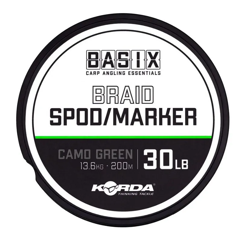 Korda Šňůra Basix Spod/ Marker Braid 200m 30lb Cenová Bomba