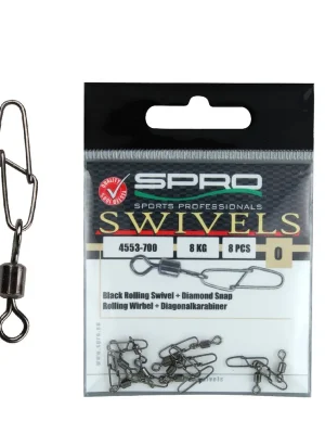 Spro Obralík s Karabinkou Rolling swivel + Diamond Snap Bezpečná Platba