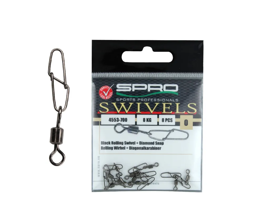 Spro Obralík s Karabinkou Rolling swivel + Diamond Snap Bezpečná Platba