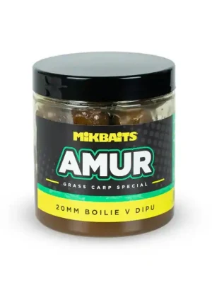Mikbaits Boilies v dipu Amur Range 250ml Časově Omezené