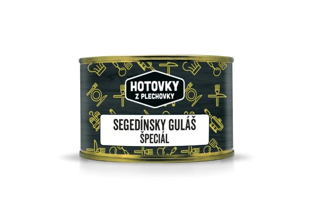 Hotovky z Plechovky Jídlo Hotové Segedínský guláš speciál Must-Have