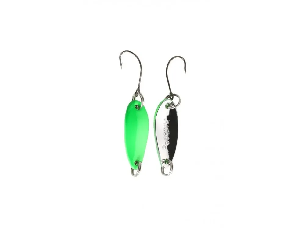 Výprodej Třpytka - Mini - 2.4 cm - 1.5 g / Zelená Fluo - Stříbrná 1 ks