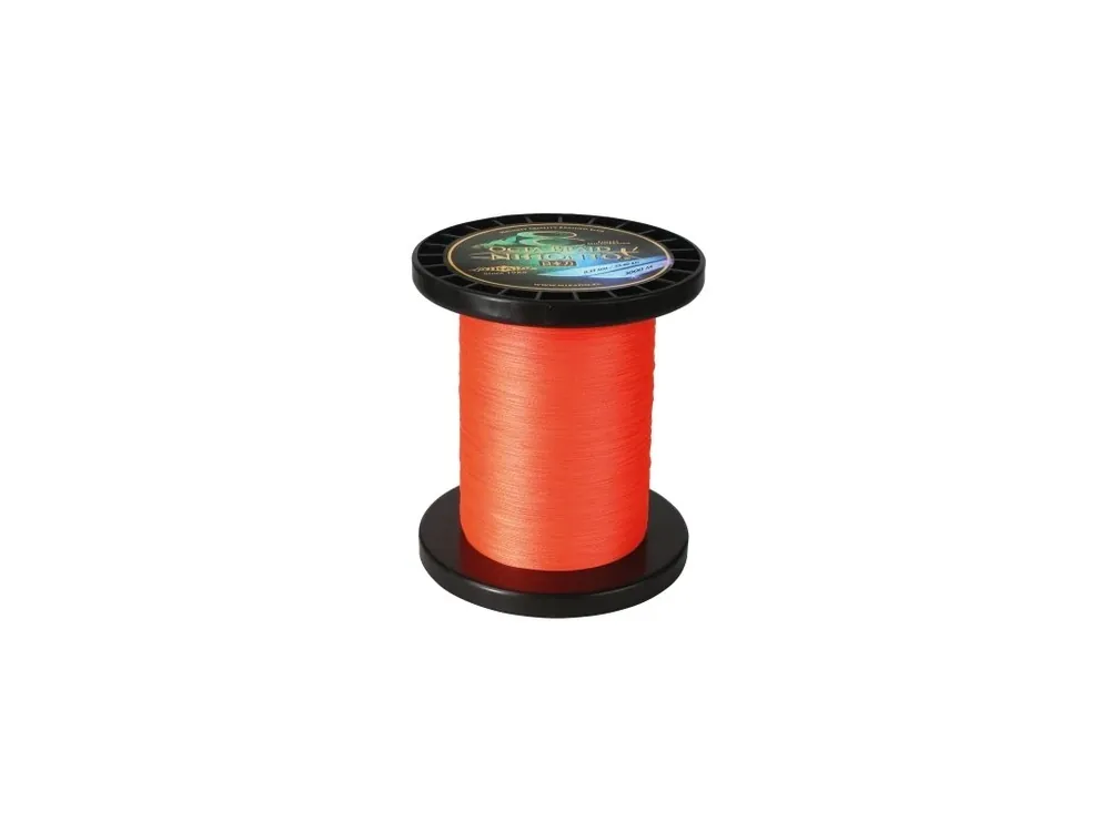 Finální Výprodej Pletená šňůra - NIHONTO OCTA BRAID 012 Oranžová 3000M Nosnost : 8.90kg