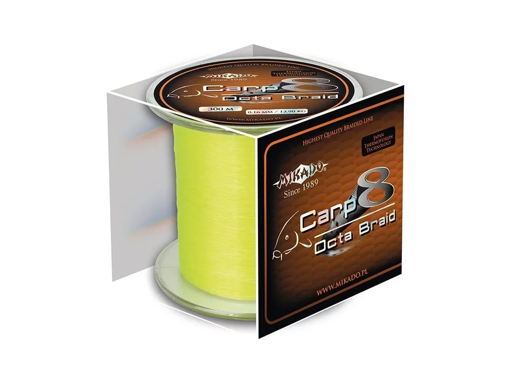 Nejprodávanější Pletená šňůra - CARP OCTA BRAID 026 FLUO 1200M Nosnost: 22.60 kg