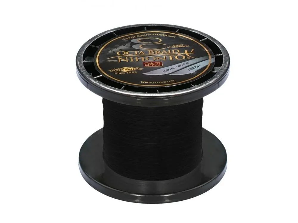 Odeslání Ihned Pletená šňůra - NIHONTO OCTA BRAID 040 Černá 900M Nosnost: 39.80kg