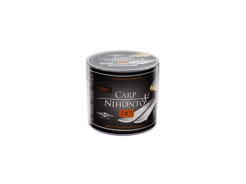 Aktuální Vlasec - NIHONTO CARP 028 600M BLACK Nostnost : 9.50kg 1 cívka