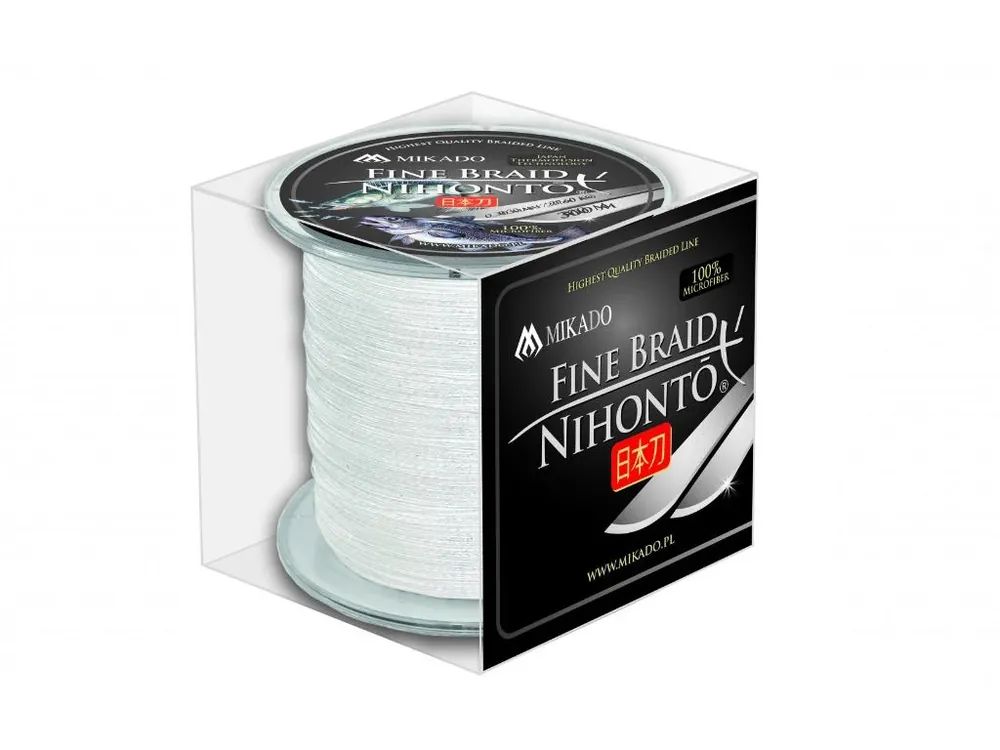 Pletená šňůra - NIHONTO FINE BRAID 050 bílá 300M Nosnost: 41.80kg Finální Výprodej