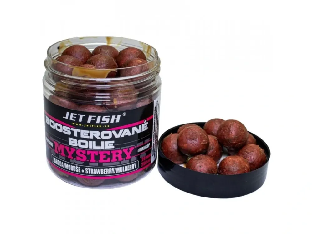 Jet Fish Mystery Boosterované boilie 250ml Získejte slevu -5% za registraci v e-shopu Pu0159u00edchutu011b Krill/Krab Nakupujte Hned