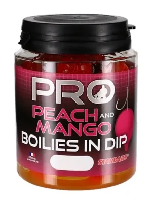 Dokud Zásoby Vydrží Starbaits boilie v dipu 150g 24mm Získejte slevu -5% za registraci v e-shopu Pu0159u00edchutu011b Peach Mango
